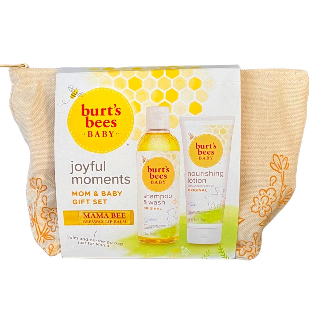 š Burtās Bees Baby Joyful Mom & Baby Gift Set! Full size products! NWT! š - Picture 1 of 6